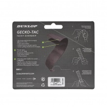 Dunlop Overgrip Gecko Tac 0.5mm - smooth, grippy - white - 3 pieces